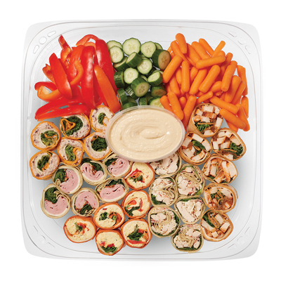 Wraps et crudités